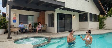 A heated pool