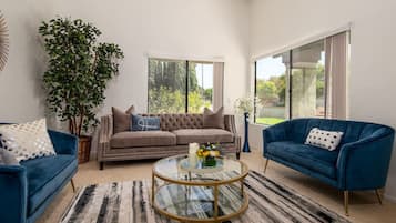 Smart TV, fireplace, Netflix, streaming services