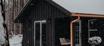 CABIN IN THE woods with pond and trails