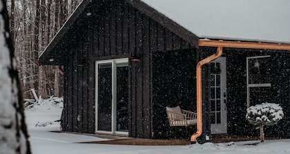 CABIN IN THE woods with pond and trails