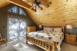 3 bedrooms, desk, iron/ironing board, travel crib - Cabin w/Hot Tub & Fire Pit, Off Hike & Bike Trails, Large Gated & Covered Decks (Angel Fire)