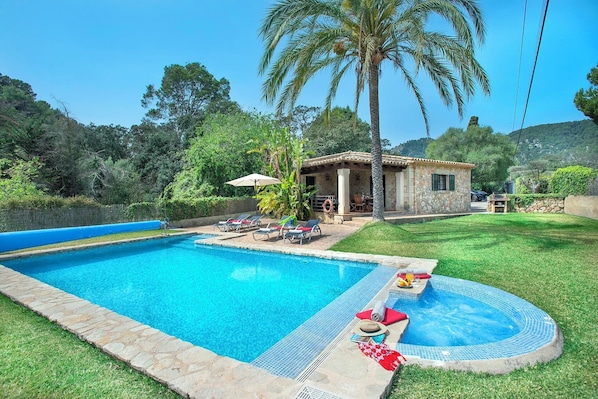 A heated pool