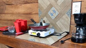 Standard Cabin | Private kitchen - Cabañas el Refugio Holbox (Isla Holbox)