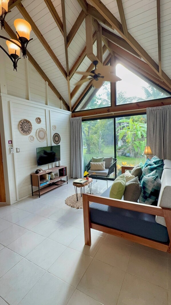 Living area - Private Jungle Retreat • Cenote Pool • Near Caribbean Beaches (El Cedral)