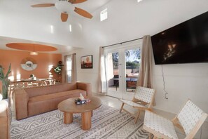 Smart TV, ping pong, books