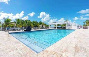 A heated pool