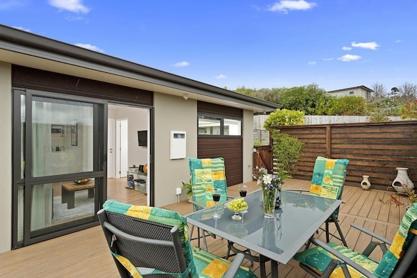 Gorgeous sunny and spacious private patio area.
