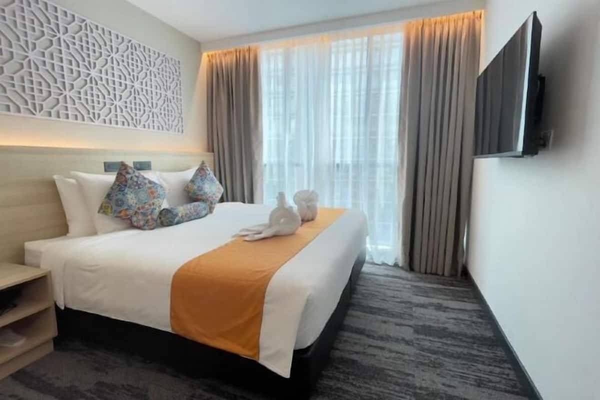 1 chambre, matelas mémoire de forme, minibar