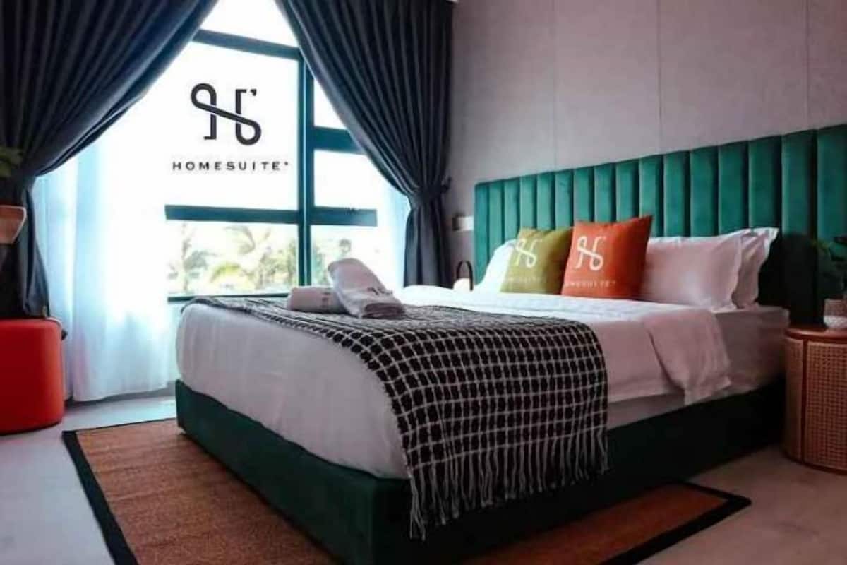 Individually decorated, individually furnished, desk, laptop workspace