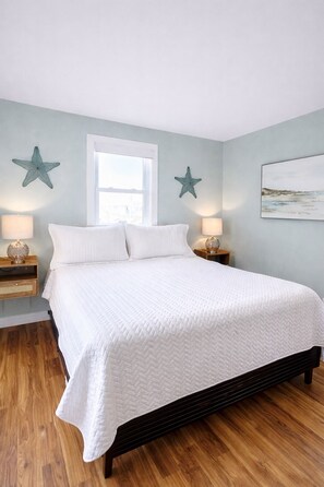 3 soverom, strykejern/-brett, reiseseng for barn og wi-fi (inkludert)