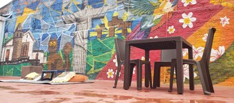 Habitación con ambientes familiares