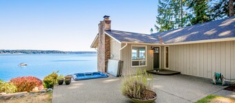 Updated home on the water with 2 decks, amazing views, & amenities to enjoy