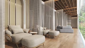 Couples treatment rooms, sauna, steam room, body treatments