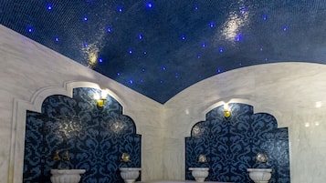 Phòng tắm hơi, phòng xông hơi, liệu pháp hương thơm, massage đá nóng