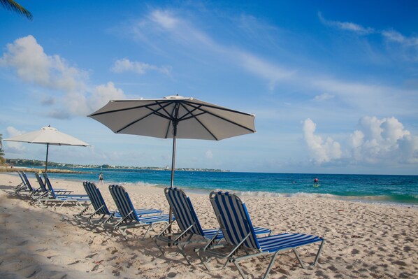 Beach nearby, white sand - BLR Beach Resort (St. Lawrence Gap)