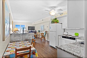 Fridge, microwave, dishwasher, coffee/tea maker - Oceanfront 2BR • Balcony Views  & Oceanside Pool • Dog Friendly • A Summer Place B8 (North Myrtle Beach)