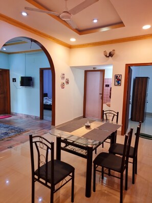 Dining - CASA AHORA 2 Bedroom with AC + Kitchen (GUWAHATI)