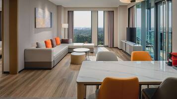 In-room safe, blackout curtains, iron/ironing board