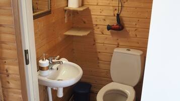 Economy Cottage, 2 Bedrooms, Sauna, Mountainside | Bathroom | Shower, hair dryer