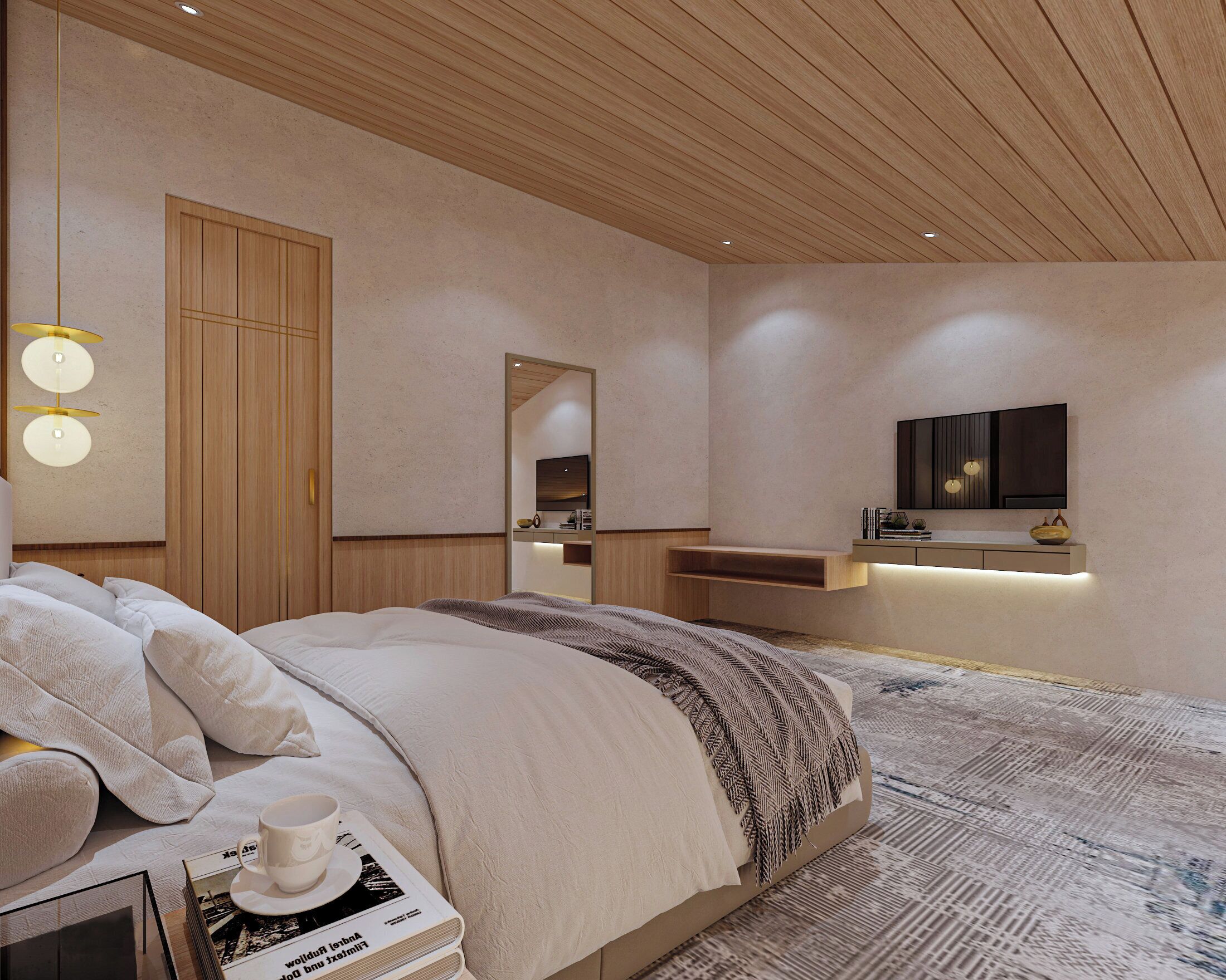 Hochwertige Bettwaren, Minibar, Schreibtisch