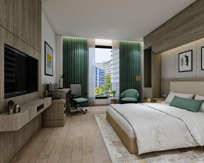 Habitación Premium, 2 camas individuales | Ropa de cama de alta calidad, minibar y escritorio 