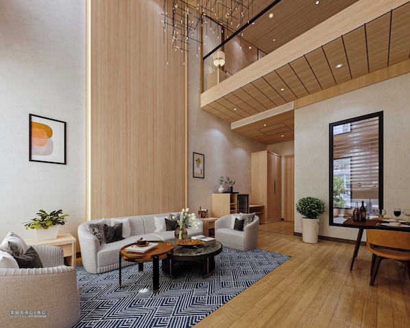 Design Duplex, 1 Bedroom (Suite) | Living area | 43-inch LED TV with satellite channels, TV - voco Amritsar by IHG (Amritsar)
