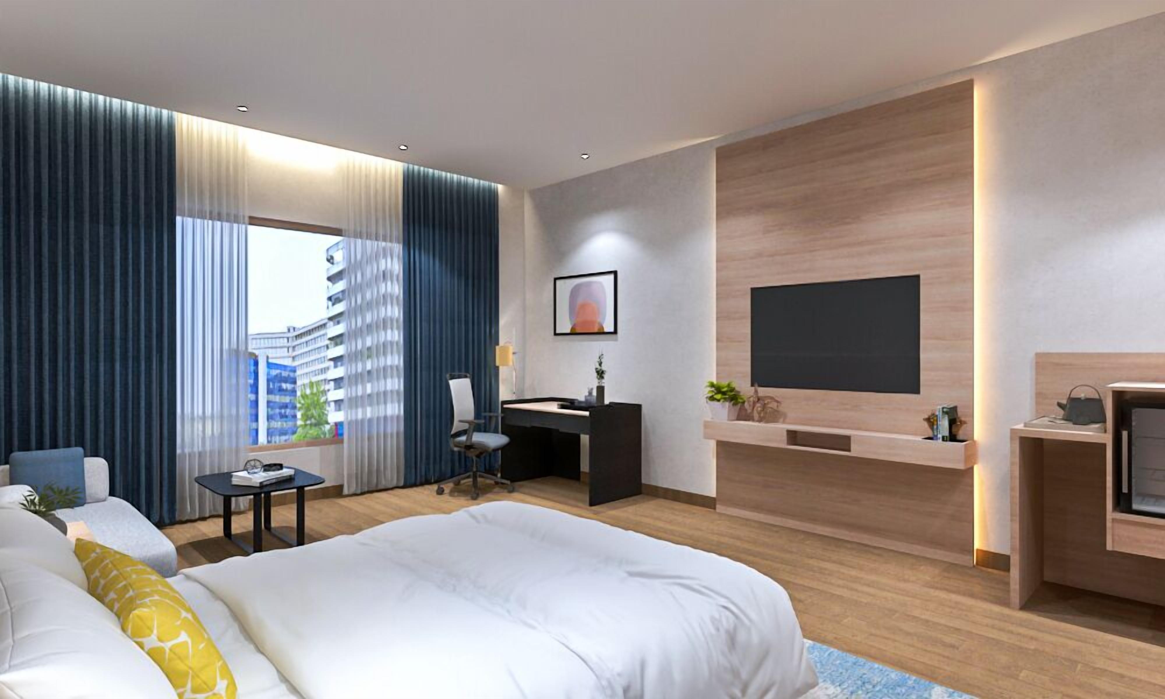 Ropa de cama de alta calidad, minibar y escritorio 