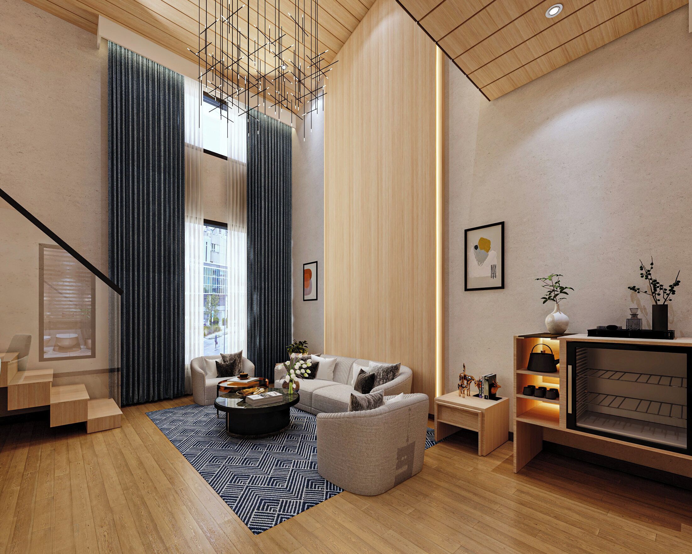 Duplex Design, 1 chambre (Suite) | Literie de qualité, minibar, bureau