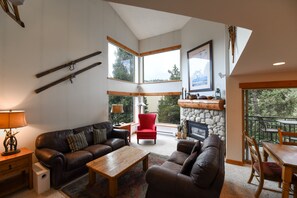 Fireplace, DVD player