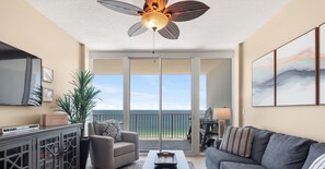 TV - Gulf Front Condo | Hot Tub Access! | Liquid Life (Gulf Shores)