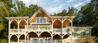 Incredible Views Retreat Near Asheville & Black Mtn | 2 Decks, Hot Tub, Firepit