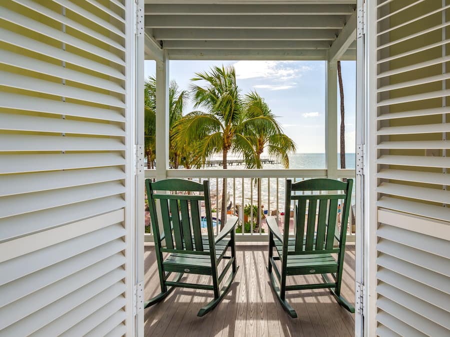 Vue sur la plage/lâocĂ©an