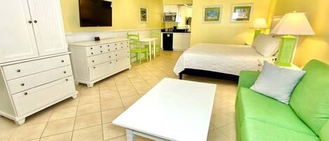 1 bedroom, internet, bed sheets