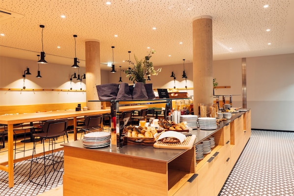 Daily buffet breakfast (EUR 18 per person)