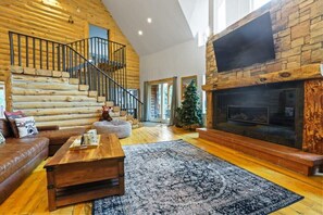TV, fireplace, offices - Spacious 7BR Lodge with Mountain Views! (Breckenridge)