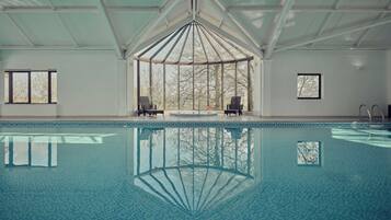 Indoor pool, seasonal outdoor pool