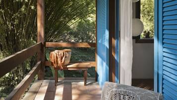Quarto casal luxo | Terraço/pátio