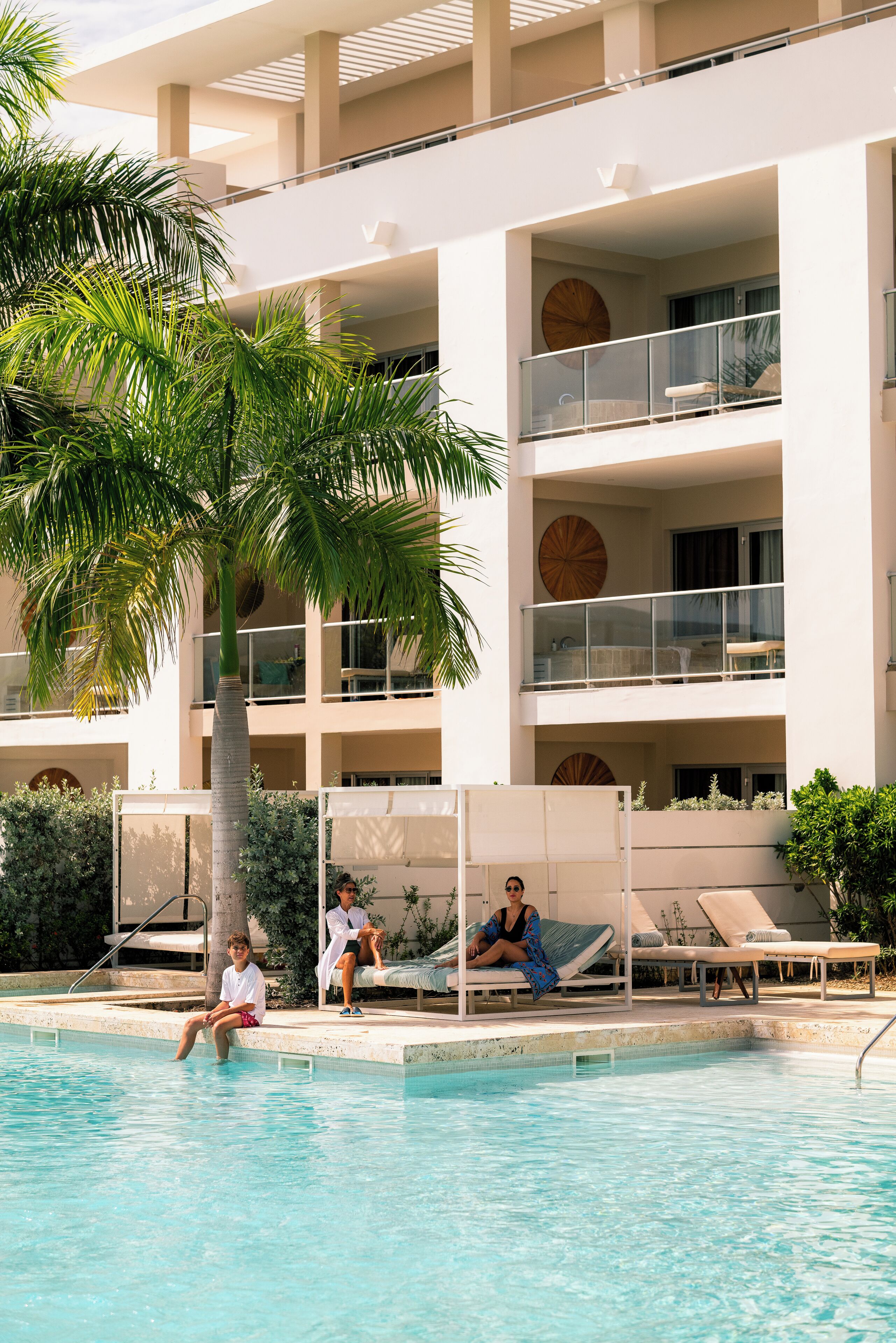 3 outdoor pools, open 8:00 AM to 11:00 PM, pool umbrellas, sun loungers