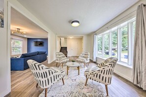 Smart-tv en een open haard