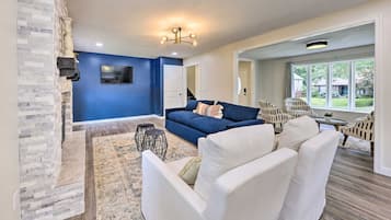 TV connectée, cheminée