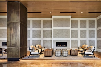 Hotel entrance and lobby at Omni PGA Frisco Resort & Spa