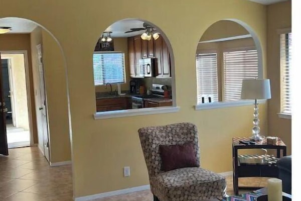 TV connectée, cheminée, livres, chaßne hi-fi