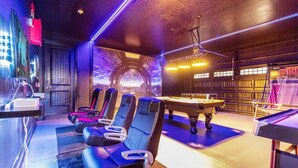 A room with massage chairs, a pool table, and a billiards table. - 10 Bedrooms/ 10 Bathrooms/ Encore (7709 FD) (Kissimmee)