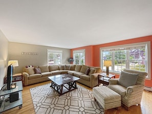 House, Multiple Beds (Beach House) | Living area - Beach House (York Beach)