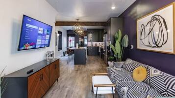 TV, video games, books, offices