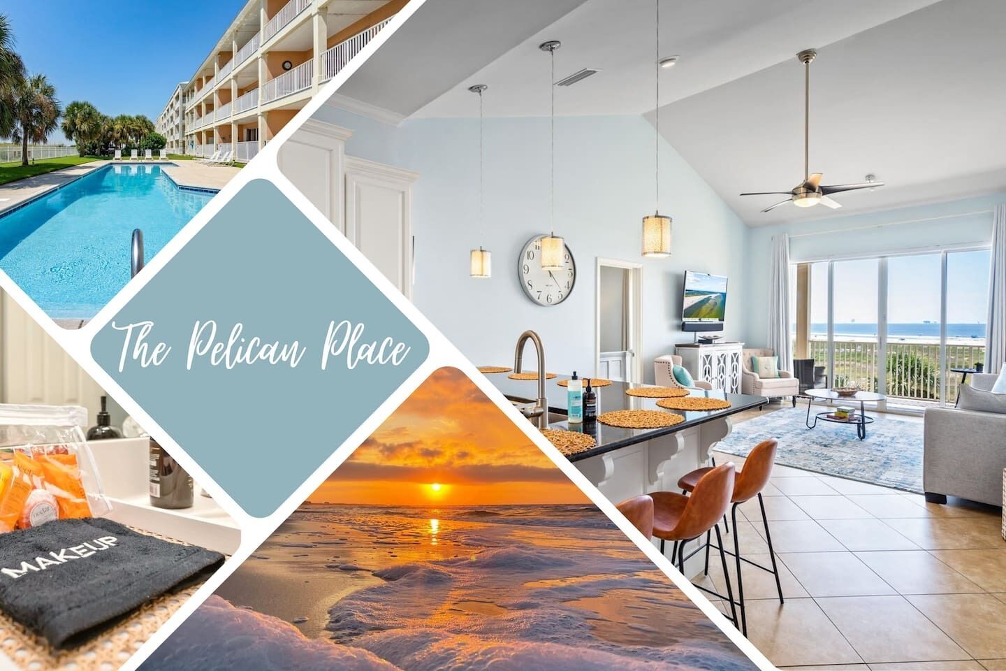 Top Floor~Beachfront Views~2Pools~Pelican Place