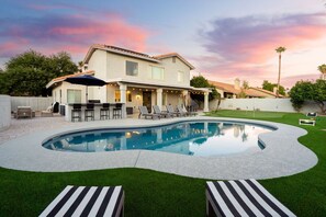 A heated pool
