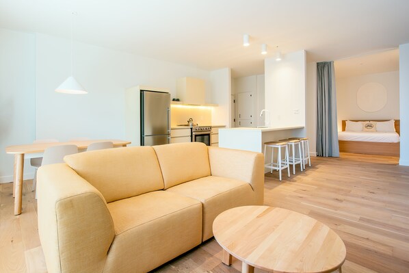 45-inch flat-screen TV with digital channels, TV