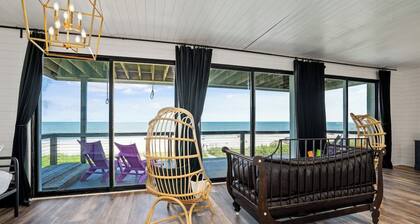 Prominent Industrial Style Ocean Front Home