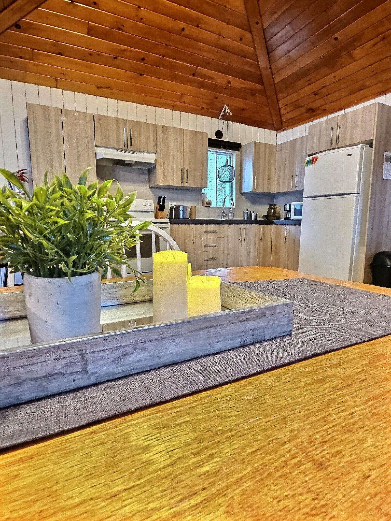 Kylskåp, mikrovågsugn, ugn och spishäll